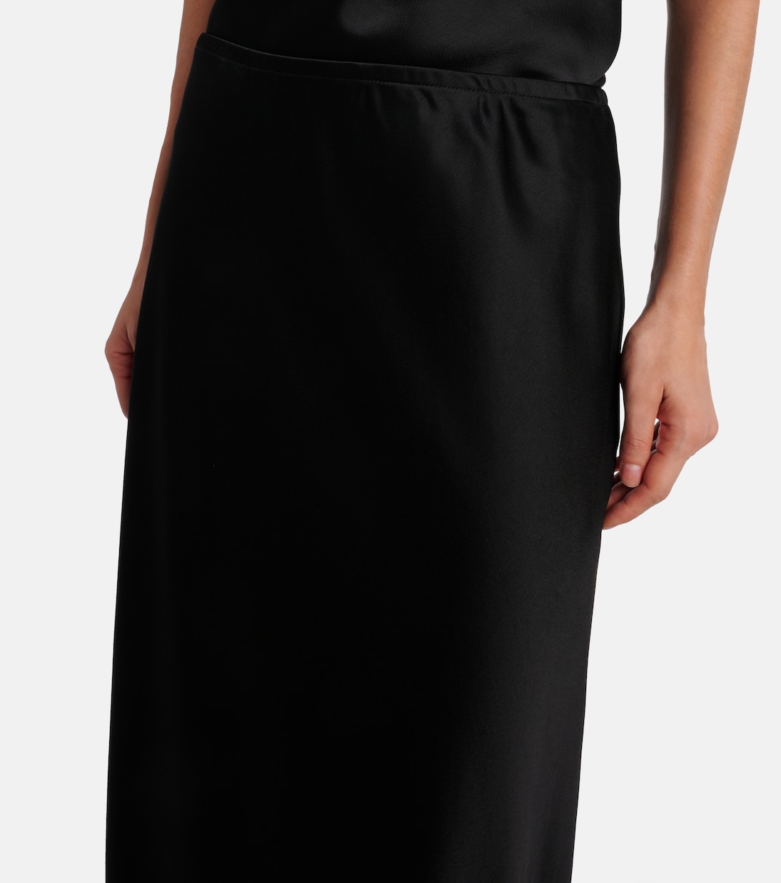 Maxirock Barb aus Satin | Leset