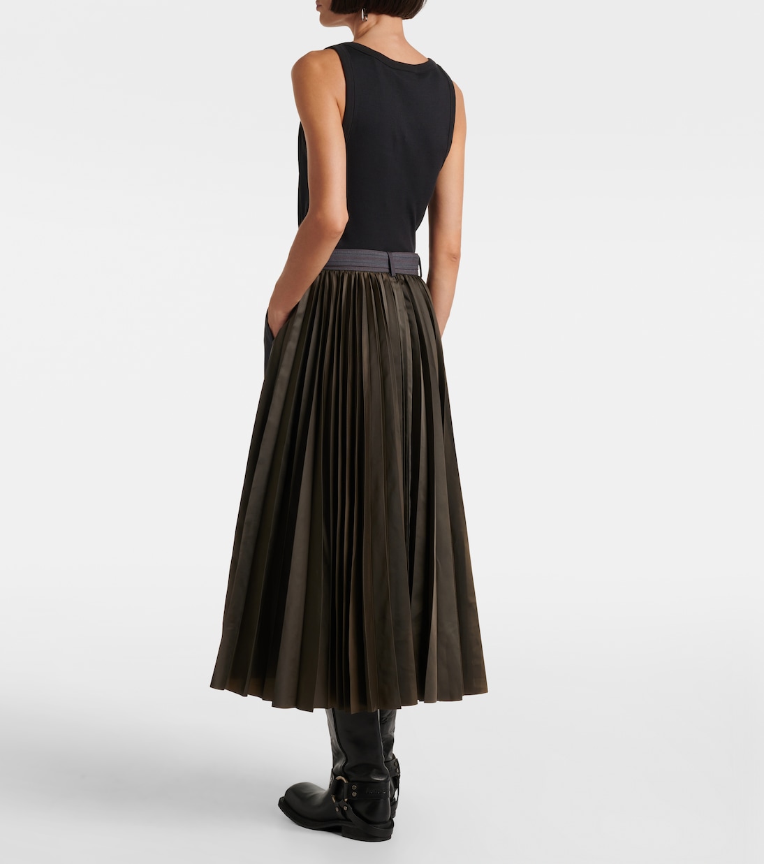Paneled midi skirt | Sacai