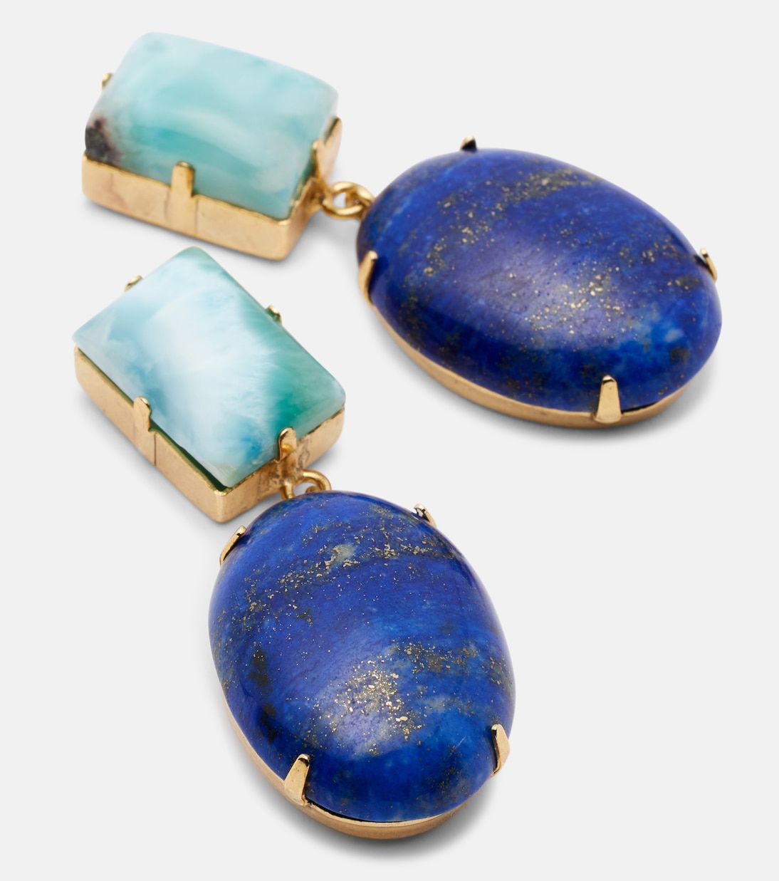 Xiomara gold-plated drop earrings | Jennifer Behr