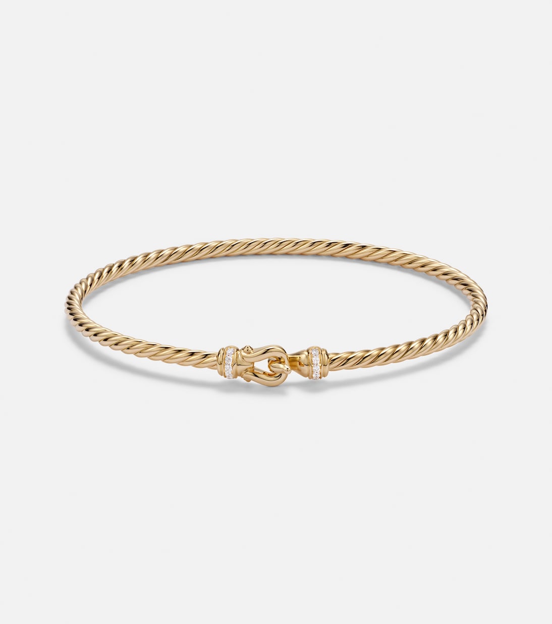 Armband Cablespira® Flex Micro aus 18kt Gelbgold mit Diamanten | David Yurman
