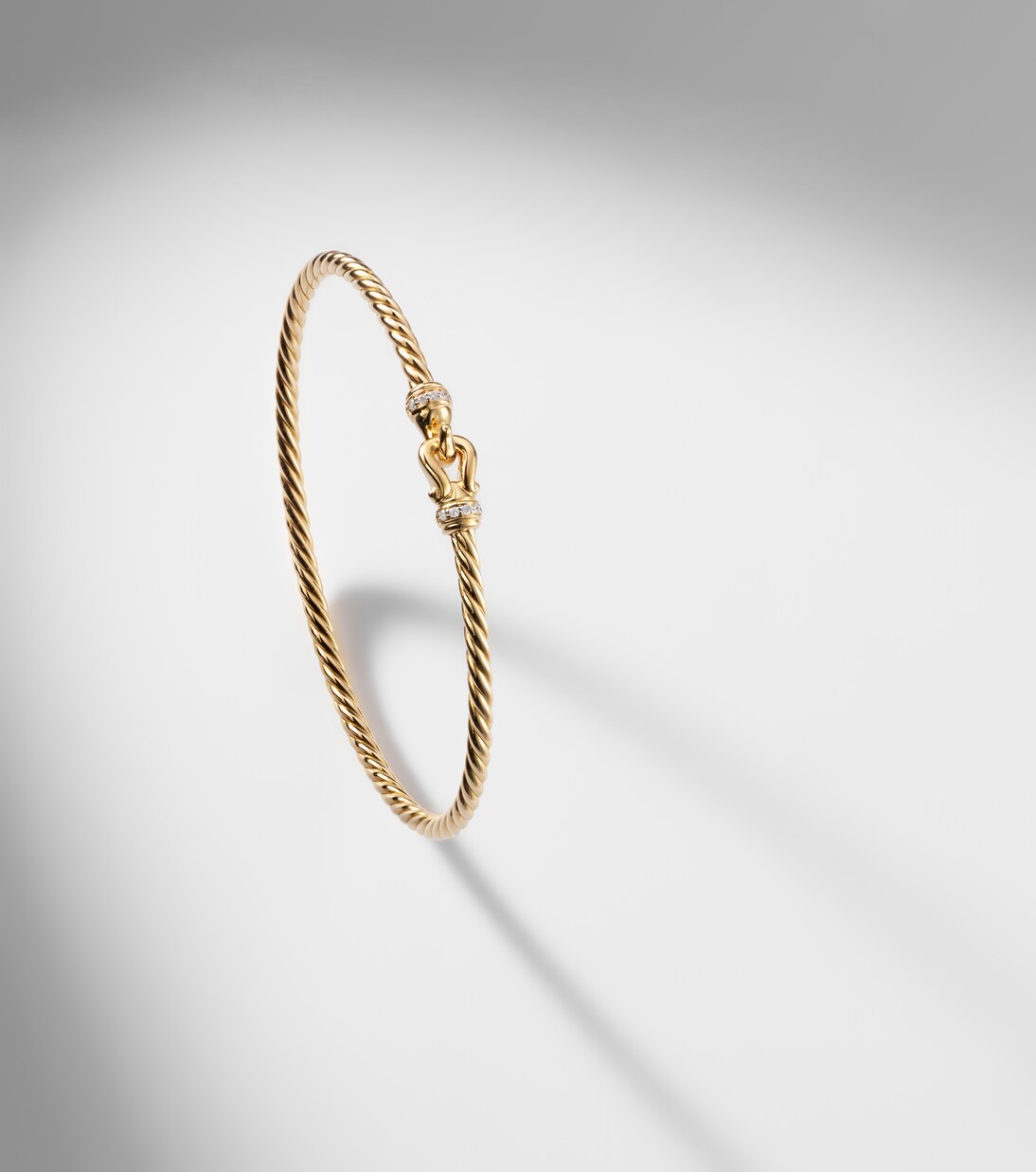 Armband Cablespira® Flex Micro aus 18kt Gelbgold mit Diamanten | David Yurman