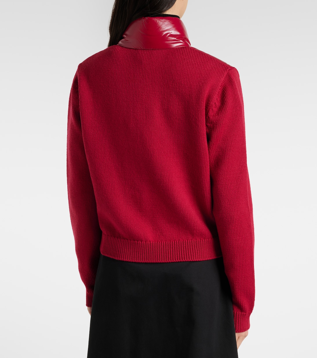 Down-paneled virgin wool cardigan | Moncler