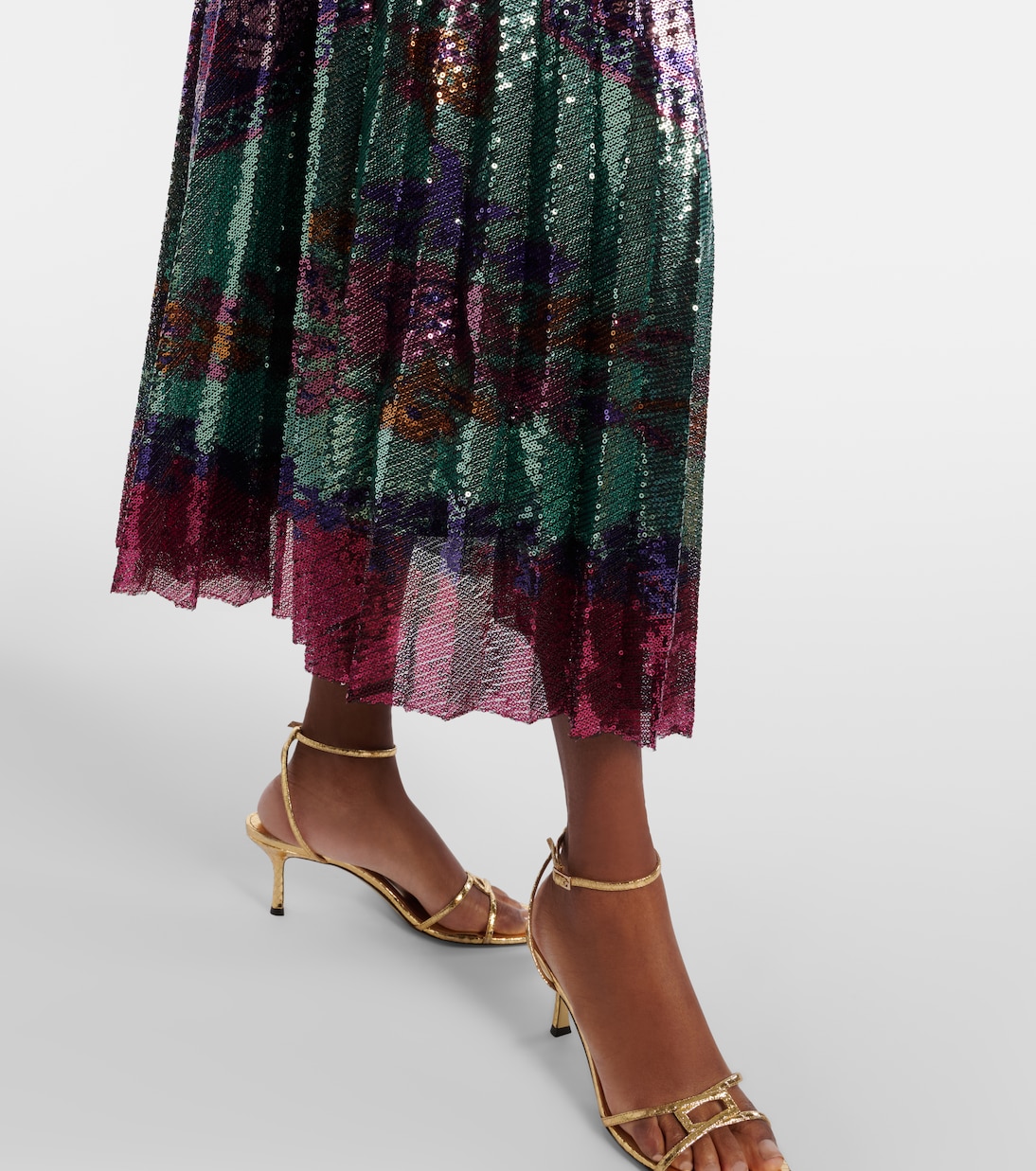 Midirock Accordian mit Pailletten | La DoubleJ