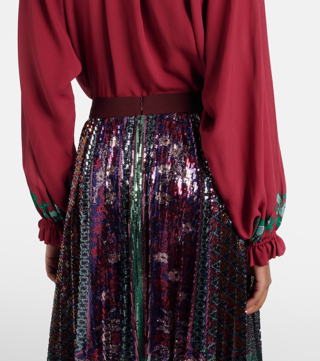 Midirock Accordian mit Pailletten | La DoubleJ