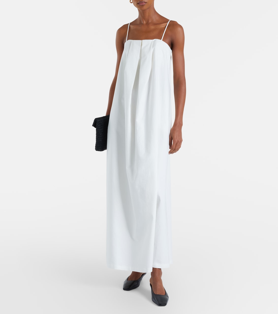 Maxikleid Solid Voluminous aus Baumwolle | Adriana Degreas