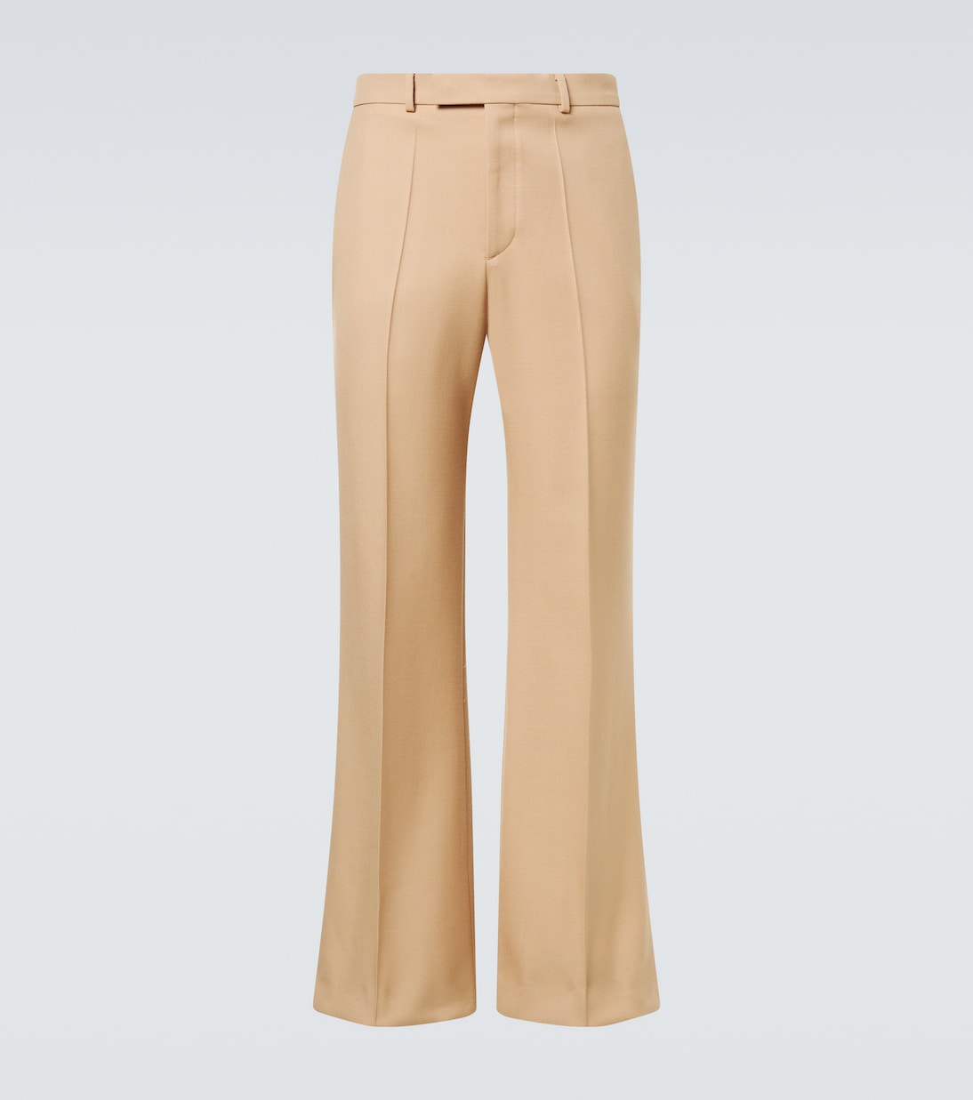 Virgin wool gabardine flared pants | Valentino