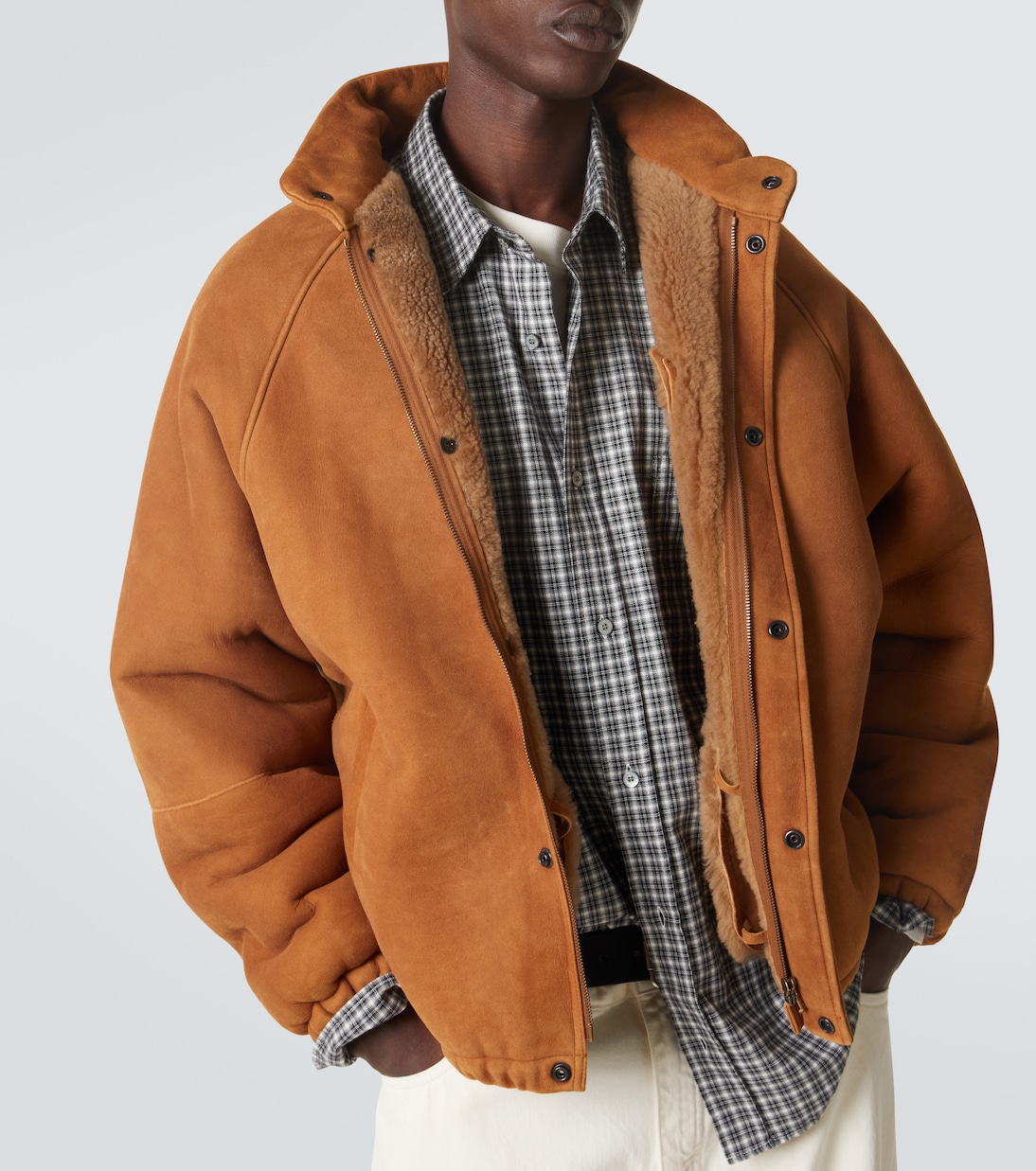 Chaqueta de ante con borrego | A.Presse