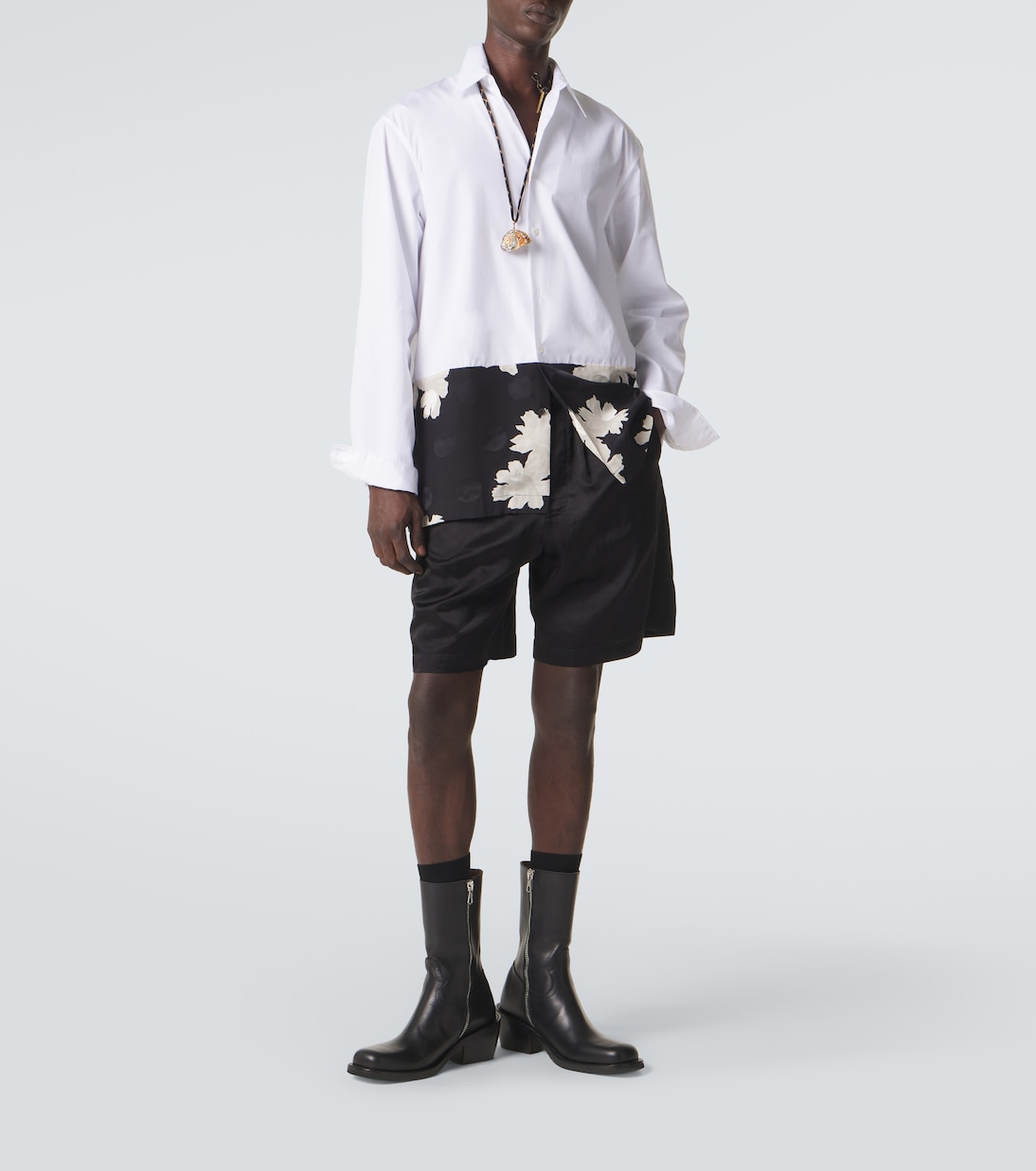 Gathered Bermuda shorts | Dries Van Noten