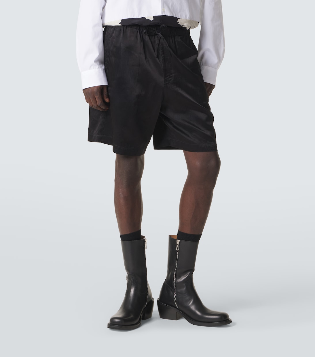 Gathered Bermuda shorts | Dries Van Noten