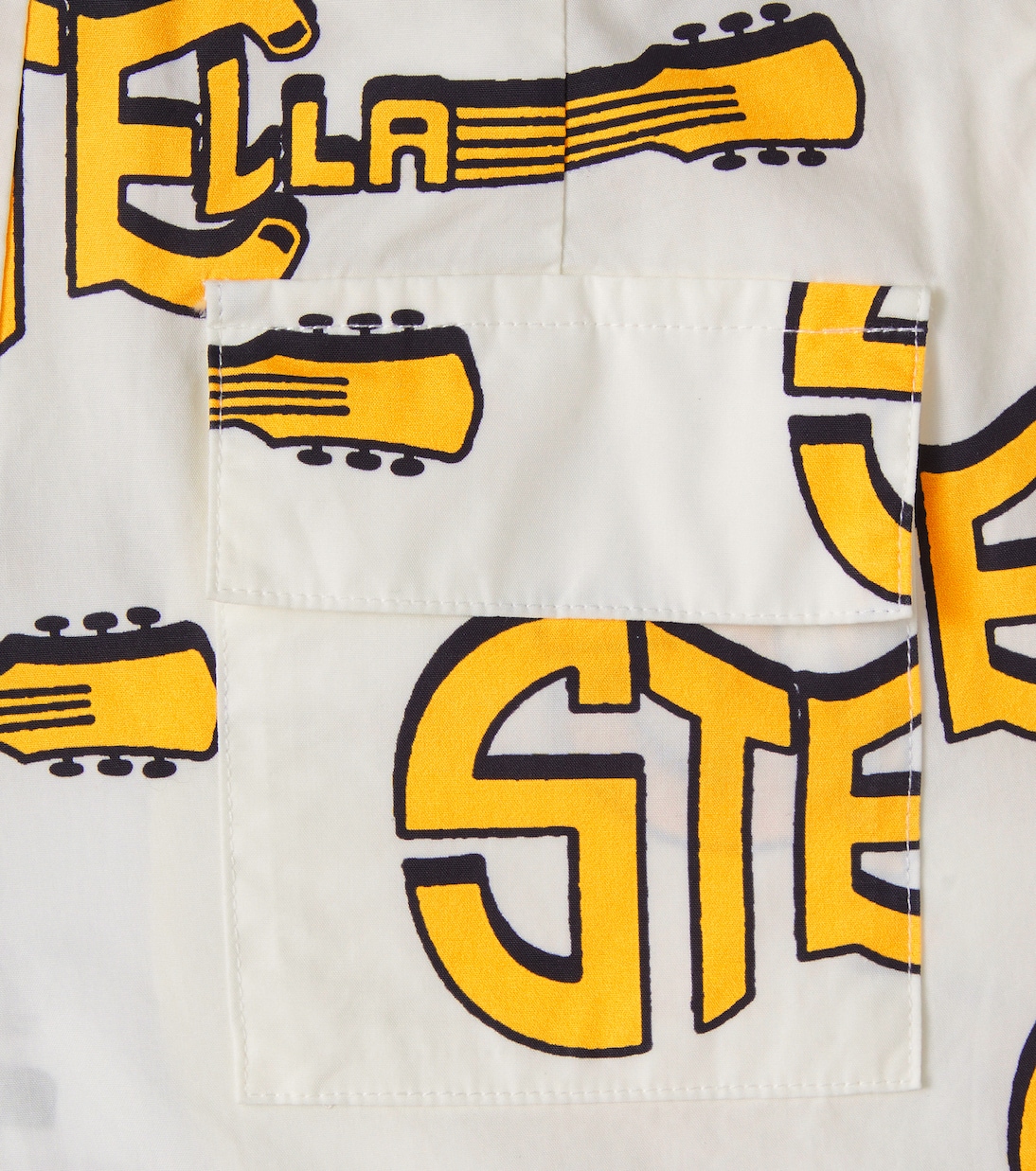 Short imprimé en coton à logo | Stella McCartney Kids