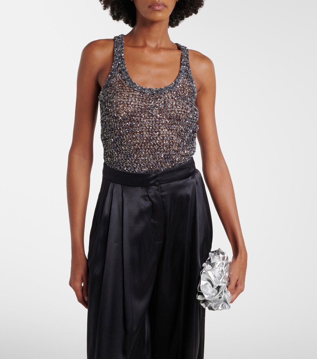 Sequined knitted tank top | Missoni
