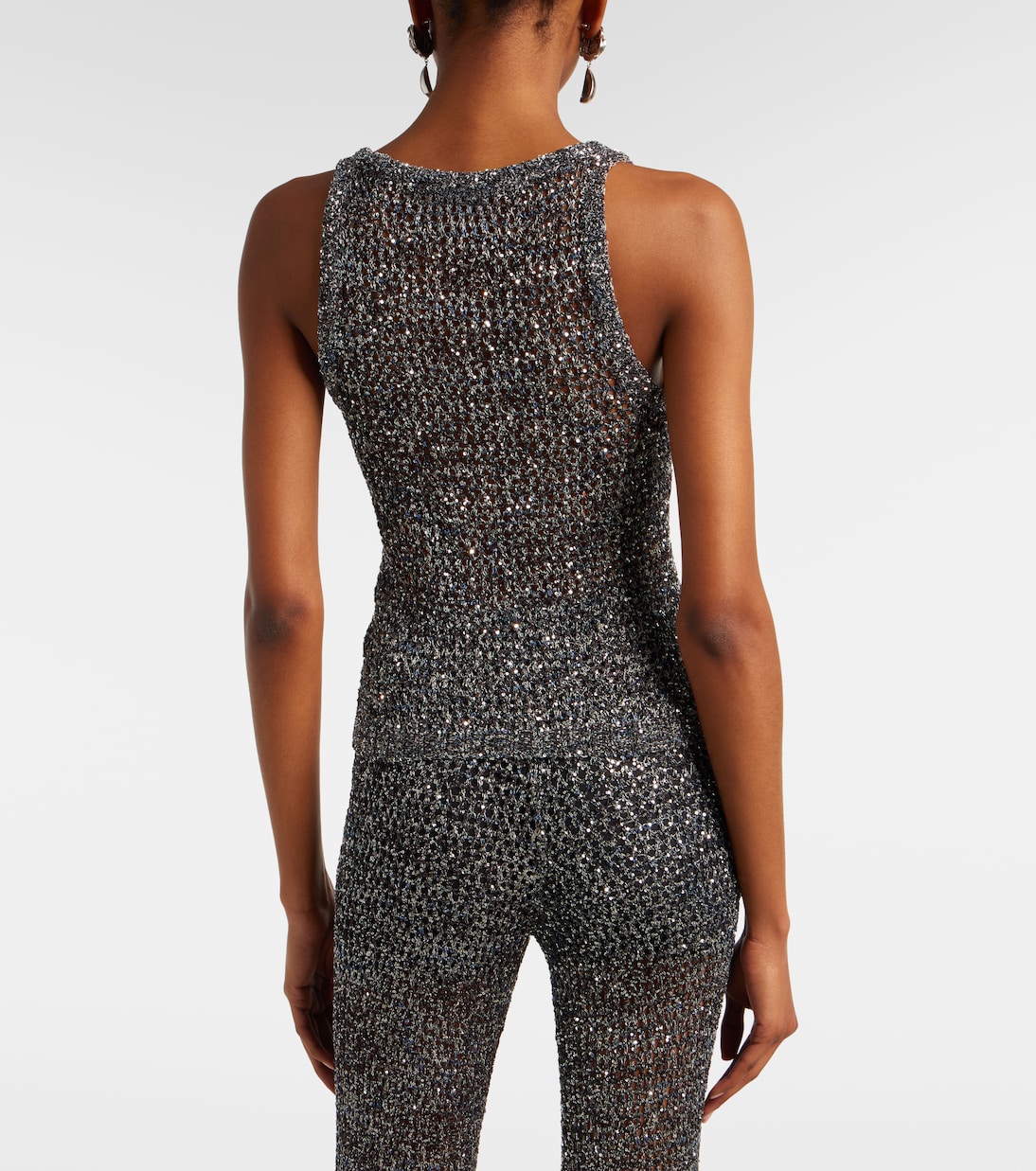 Sequined knitted tank top | Missoni