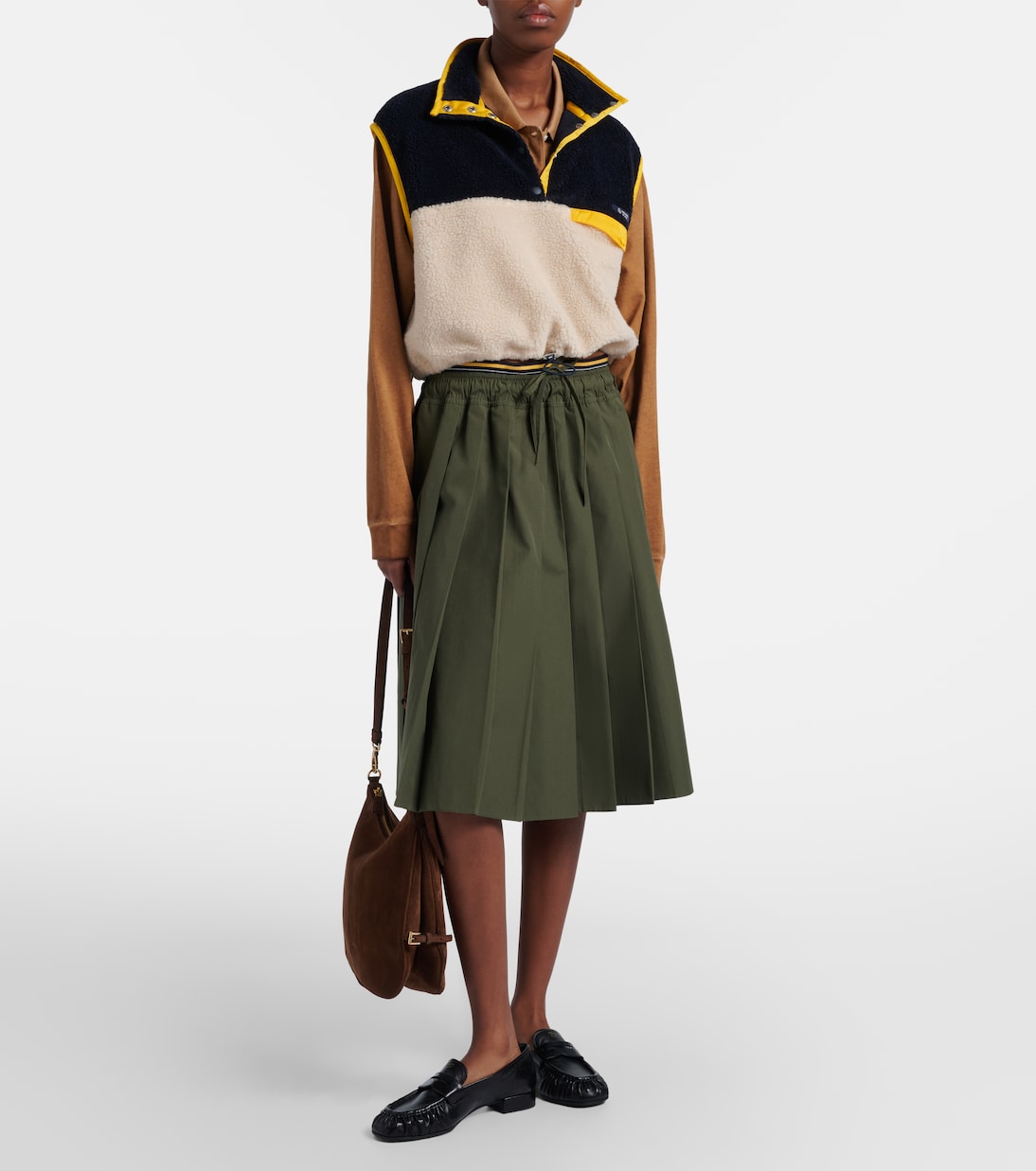 Cropped teddy vest | Prada