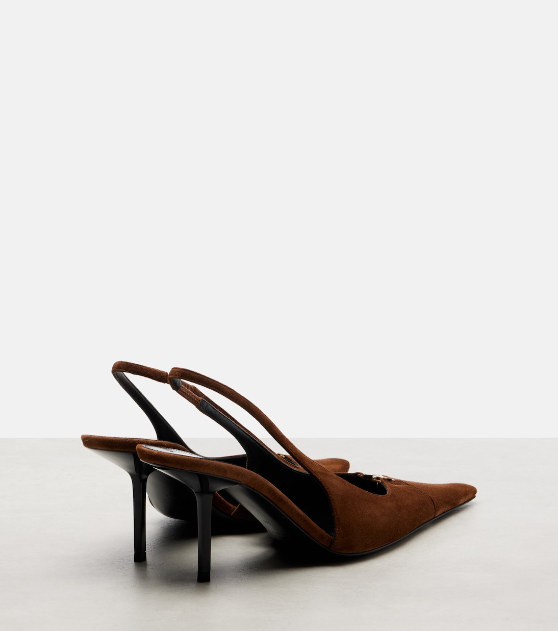 Slingback-Pumps Babylone Breteuil aus Veloursleder | Saint Laurent