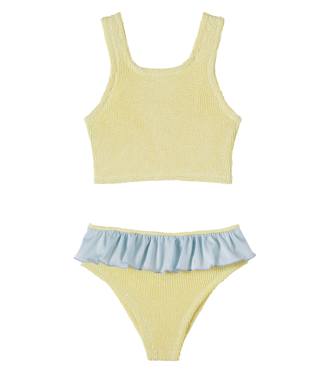 Olive ruffled bikini | Hunza G Kids