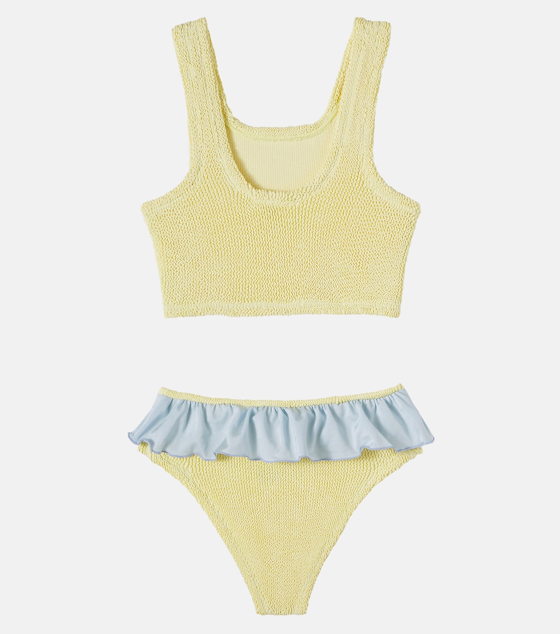 Olive ruffled bikini | Hunza G Kids