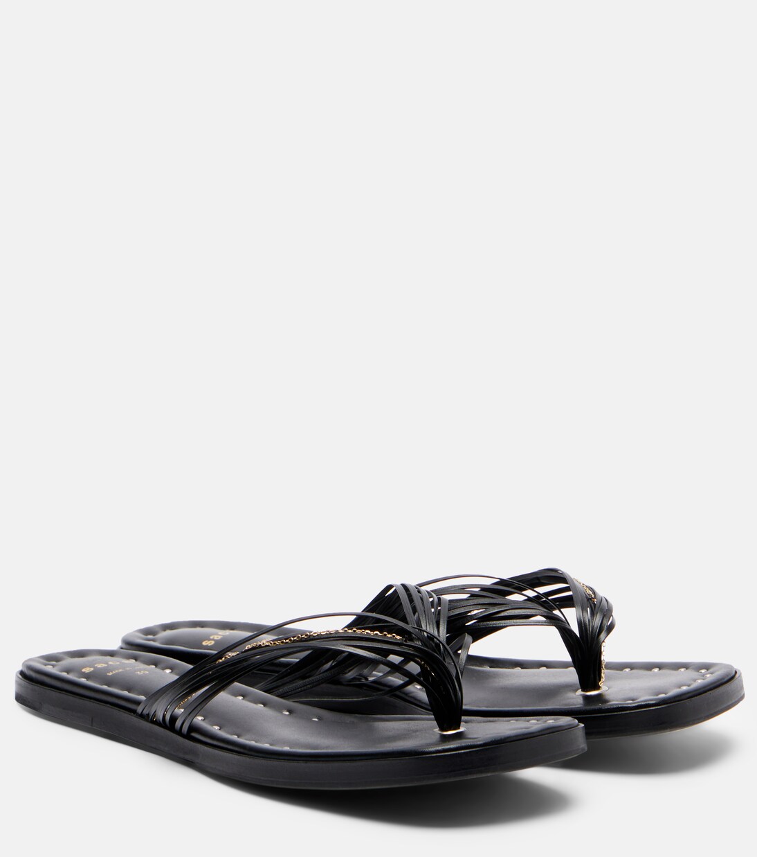 Leather thong sandals | Sacai