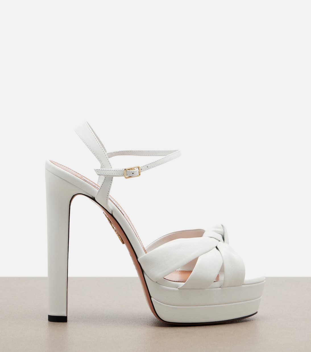 Sandales à plateau Nina en cuir | Aquazzura