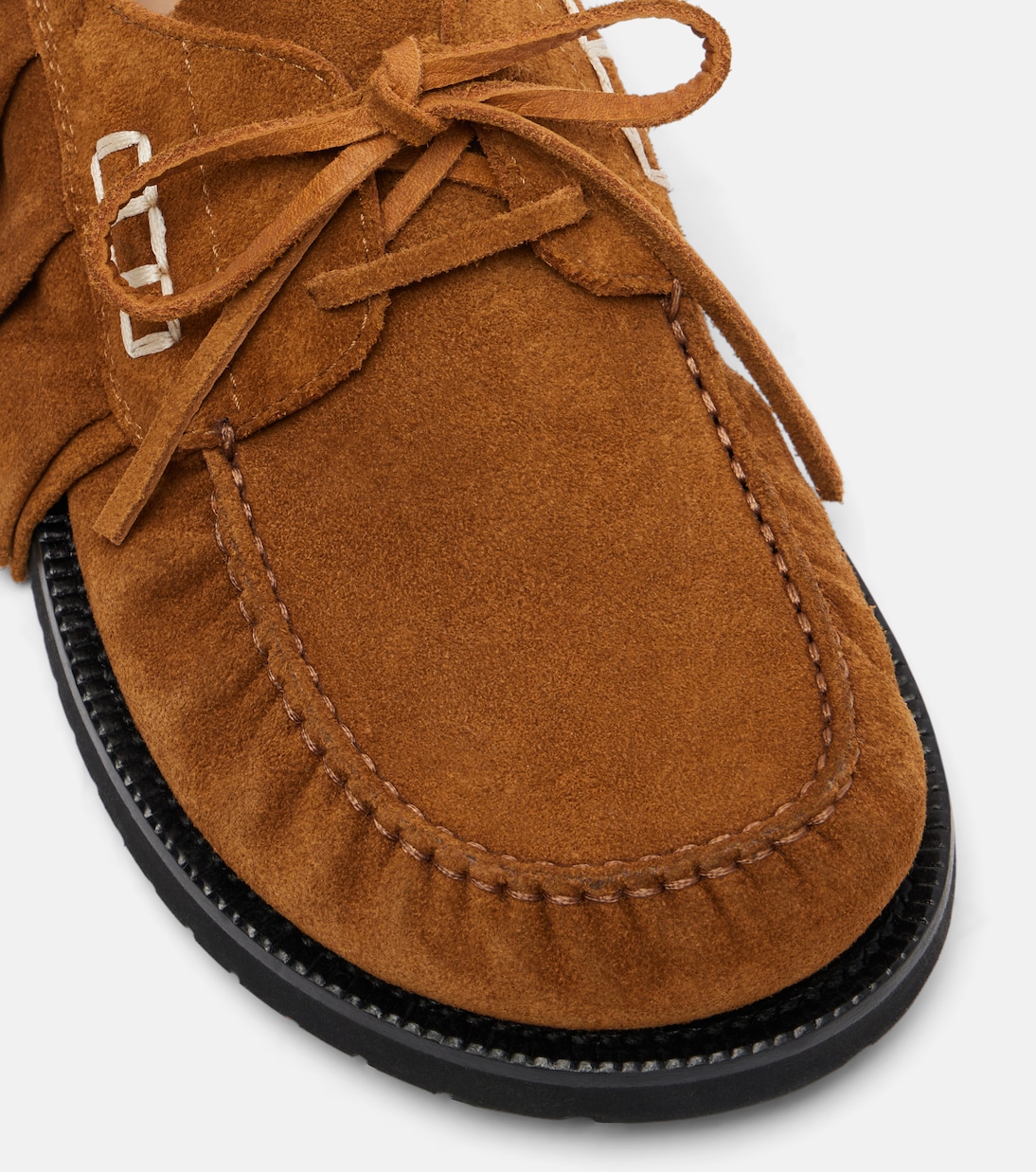 Ruffled suede boat shoes | JW Anderson