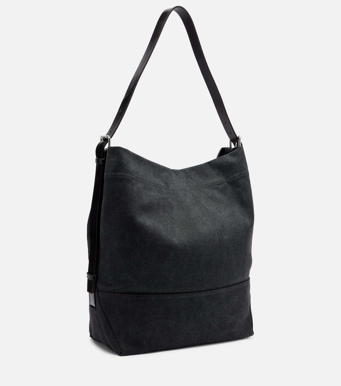 Tote Bag aus Canvas mit Lederbesatz | Lemaire