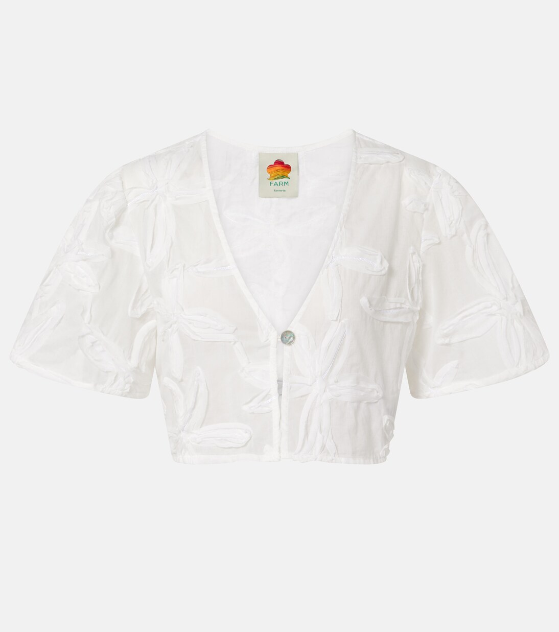Coast Shell cotton crop top | Farm Rio