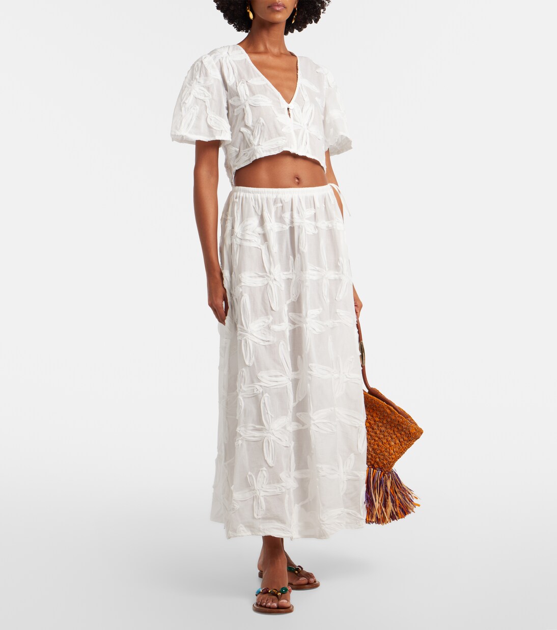 Coast Shell cotton crop top | Farm Rio