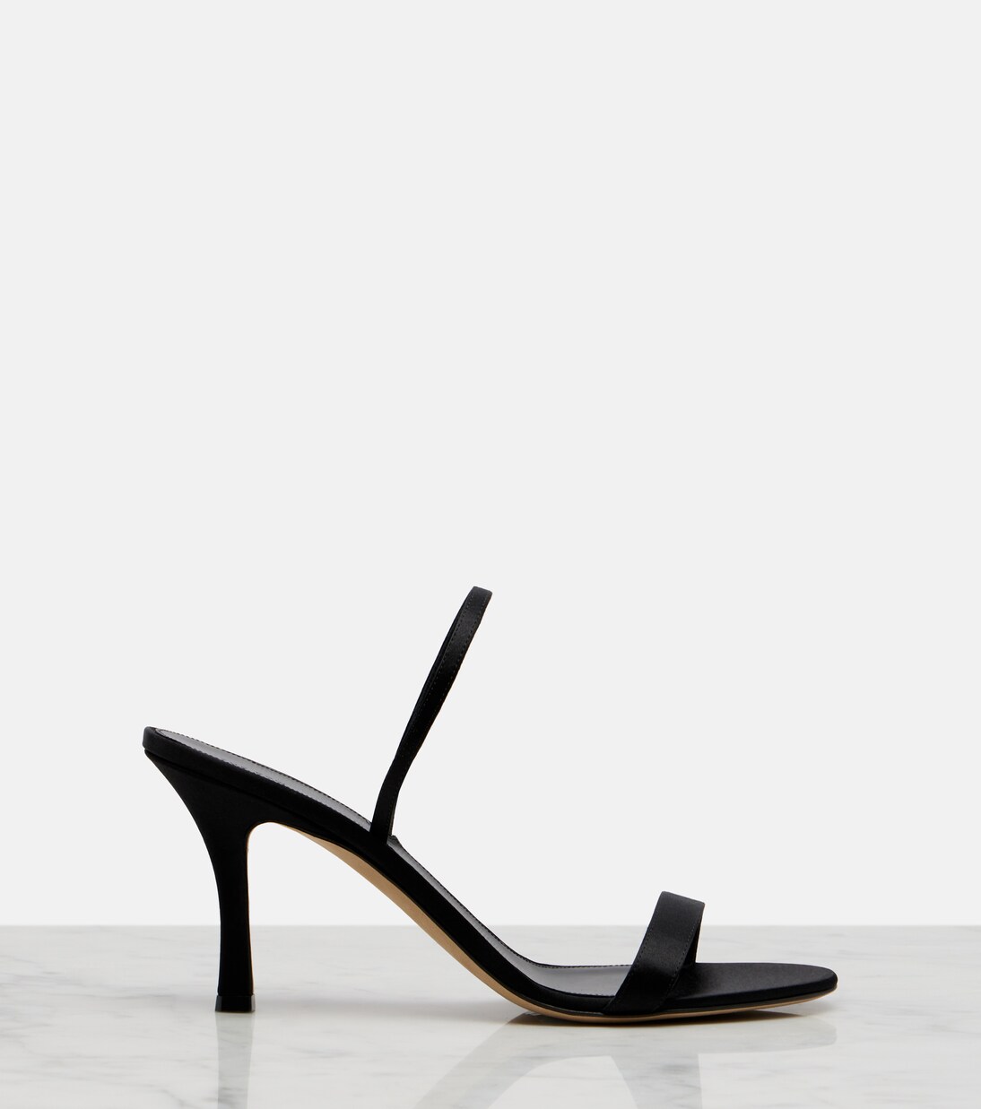 Slingback-Sandalen Ella aus Satin | The Row