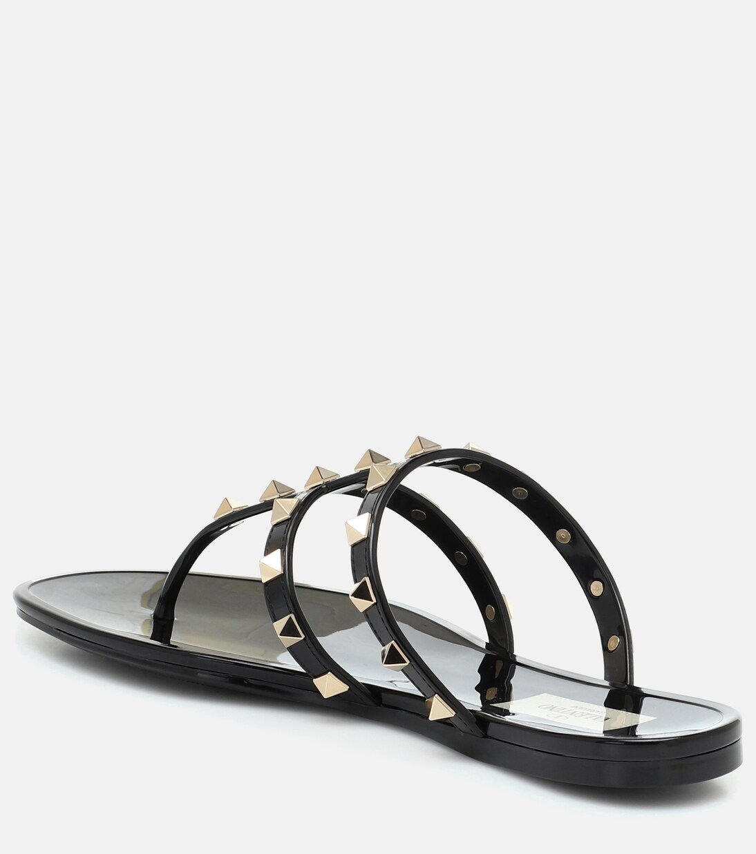 Valentino Garavani Rockstud PVC thong slides | Valentino Garavani