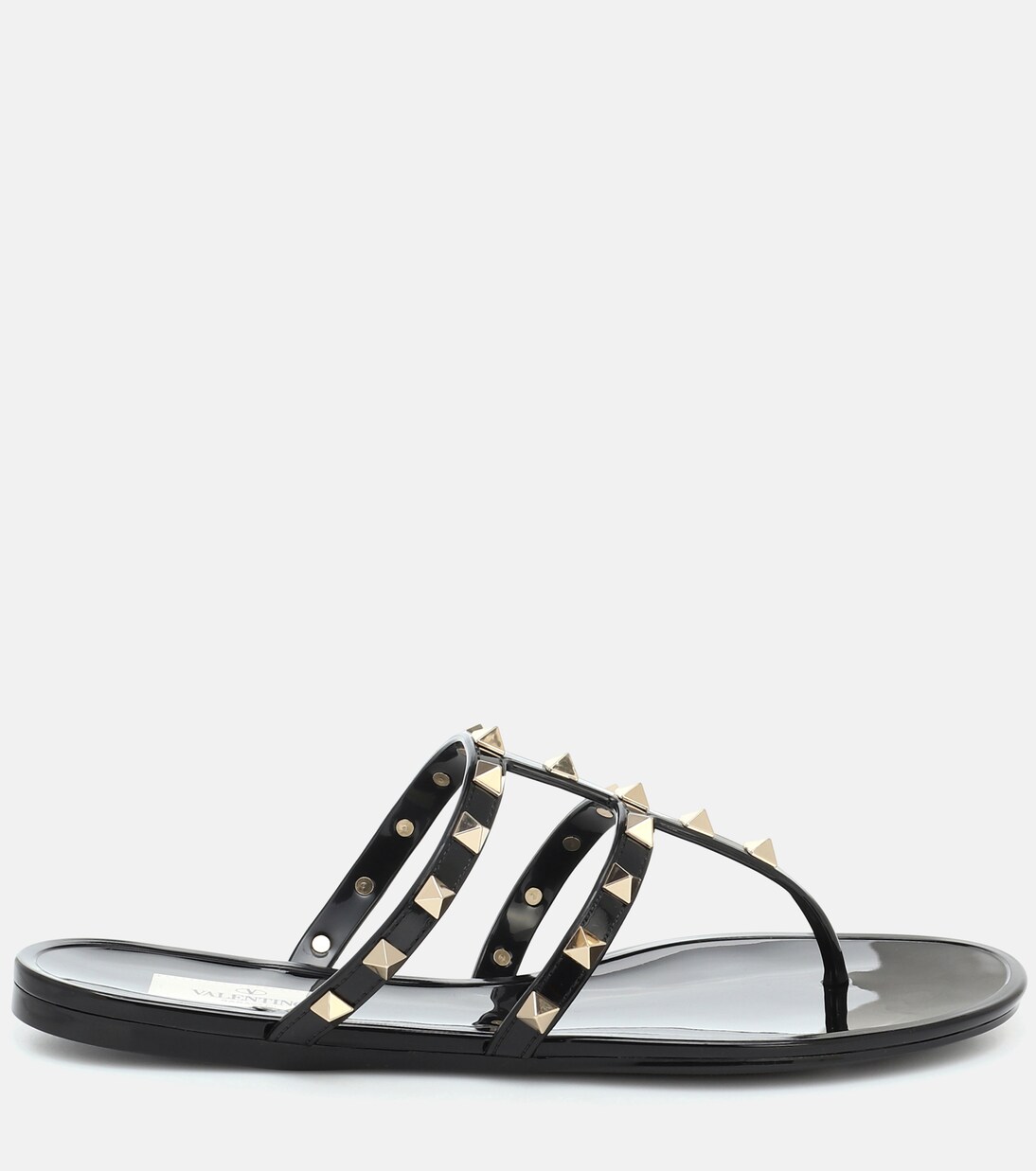 Valentino Garavani Rockstud PVC thong slides | Valentino Garavani