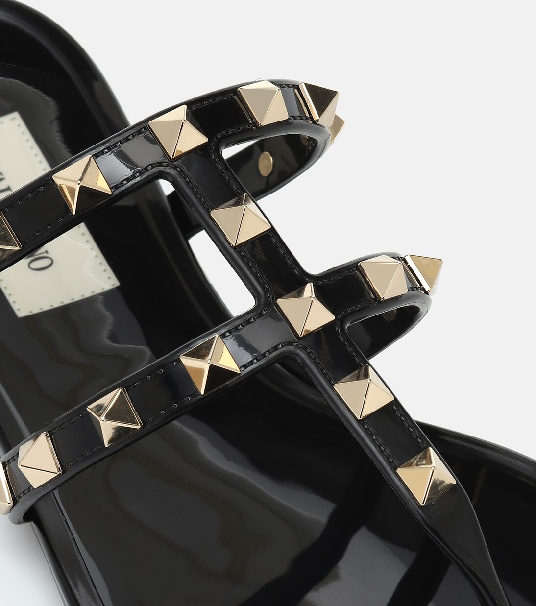 Valentino Garavani Rockstud PVC thong slides | Valentino Garavani