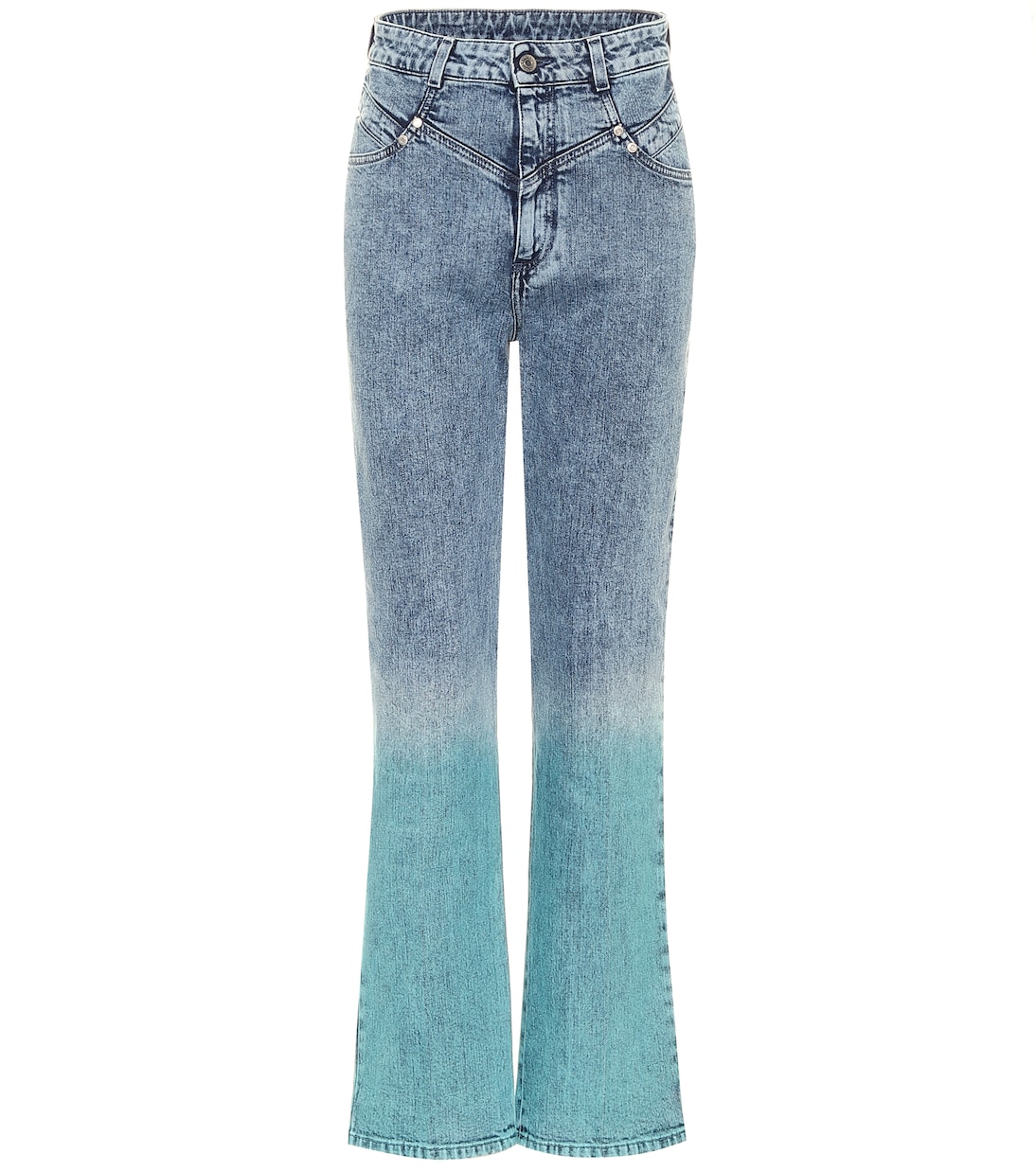 Gradient high-rise straight jeans | Stella McCartney