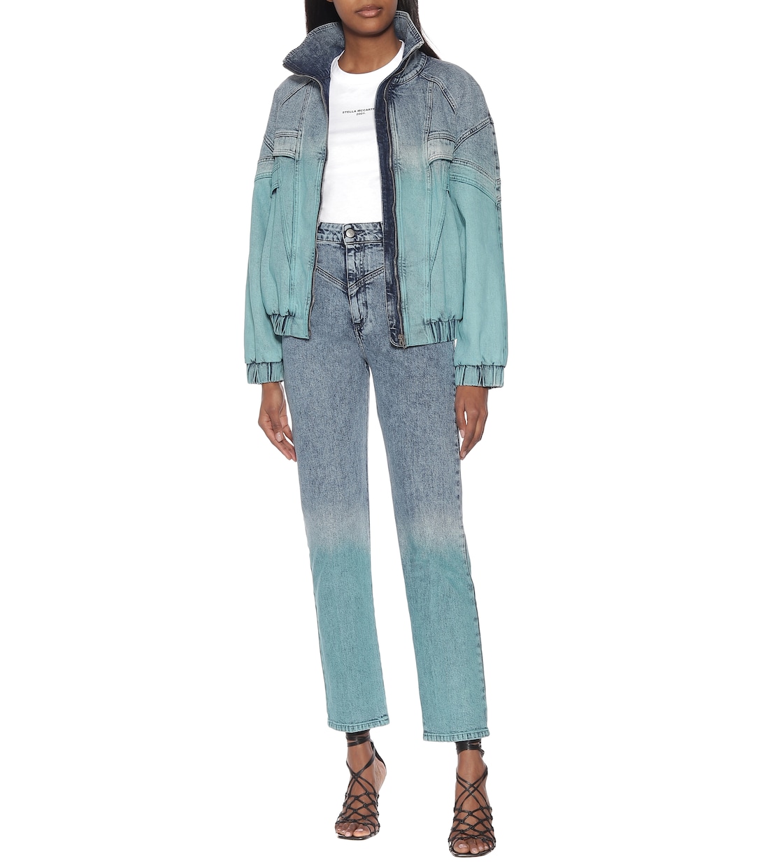Gradient high-rise straight jeans | Stella McCartney