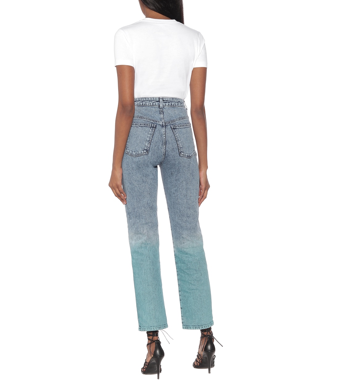 Gradient high-rise straight jeans | Stella McCartney