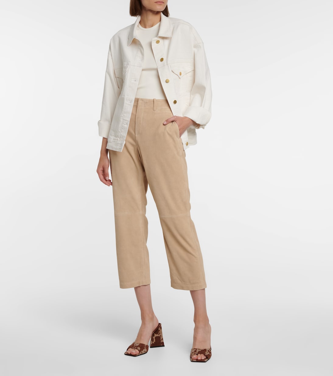 Pantoletten Devon aus Veloursleder | The Attico