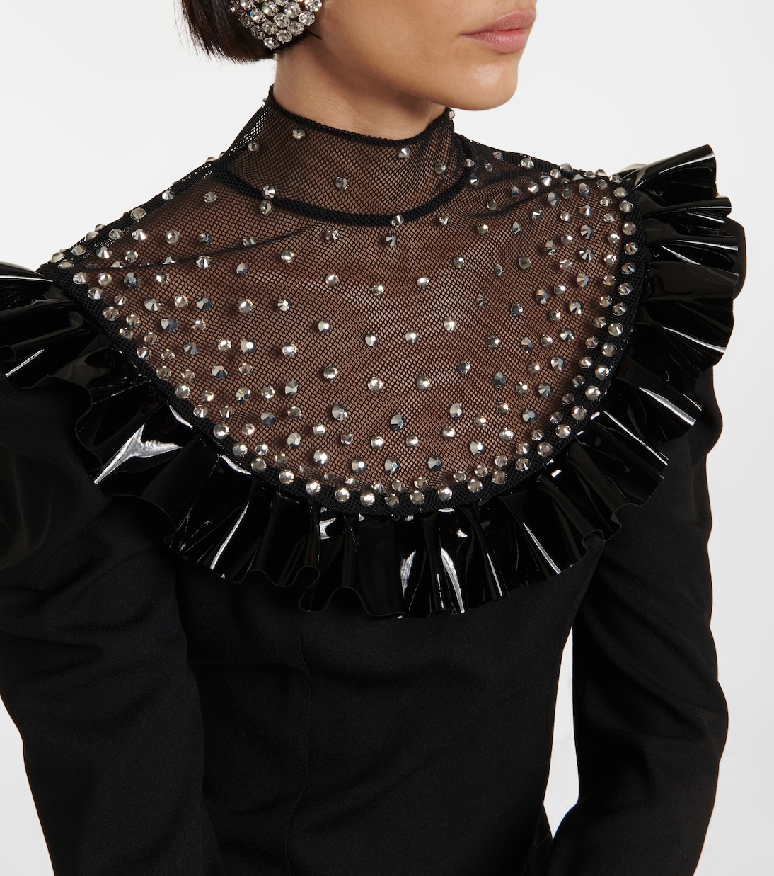 Robe en laine à ornements | Alessandra Rich