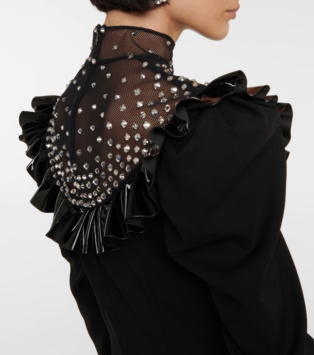 Robe en laine à ornements | Alessandra Rich