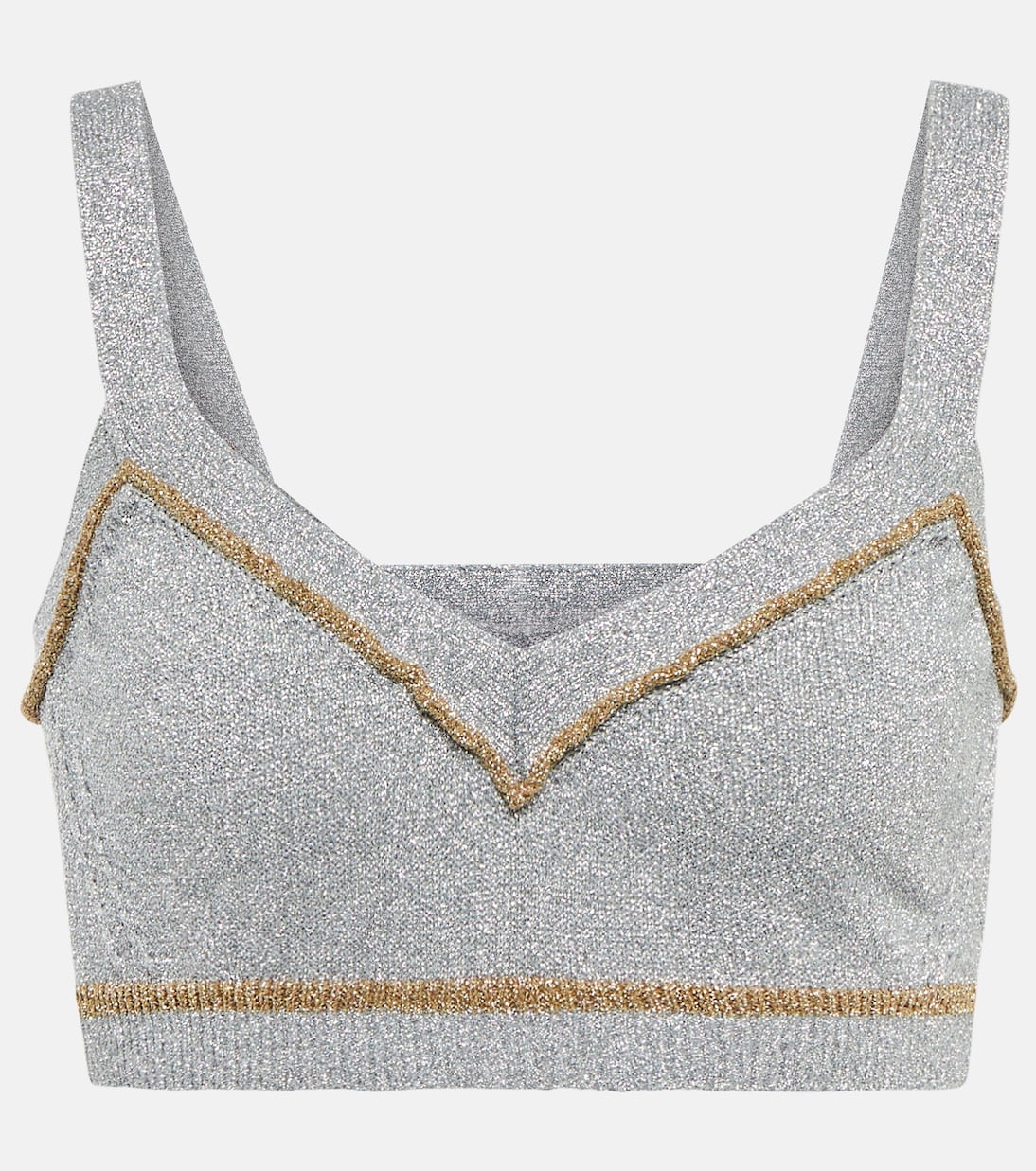 Cropped-Top aus Strick | Rabanne