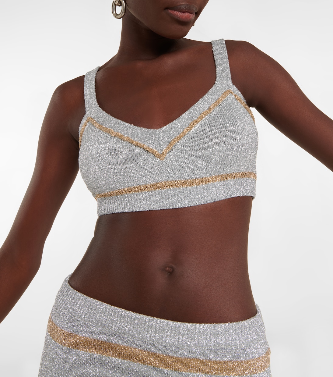 Cropped-Top aus Strick | Rabanne