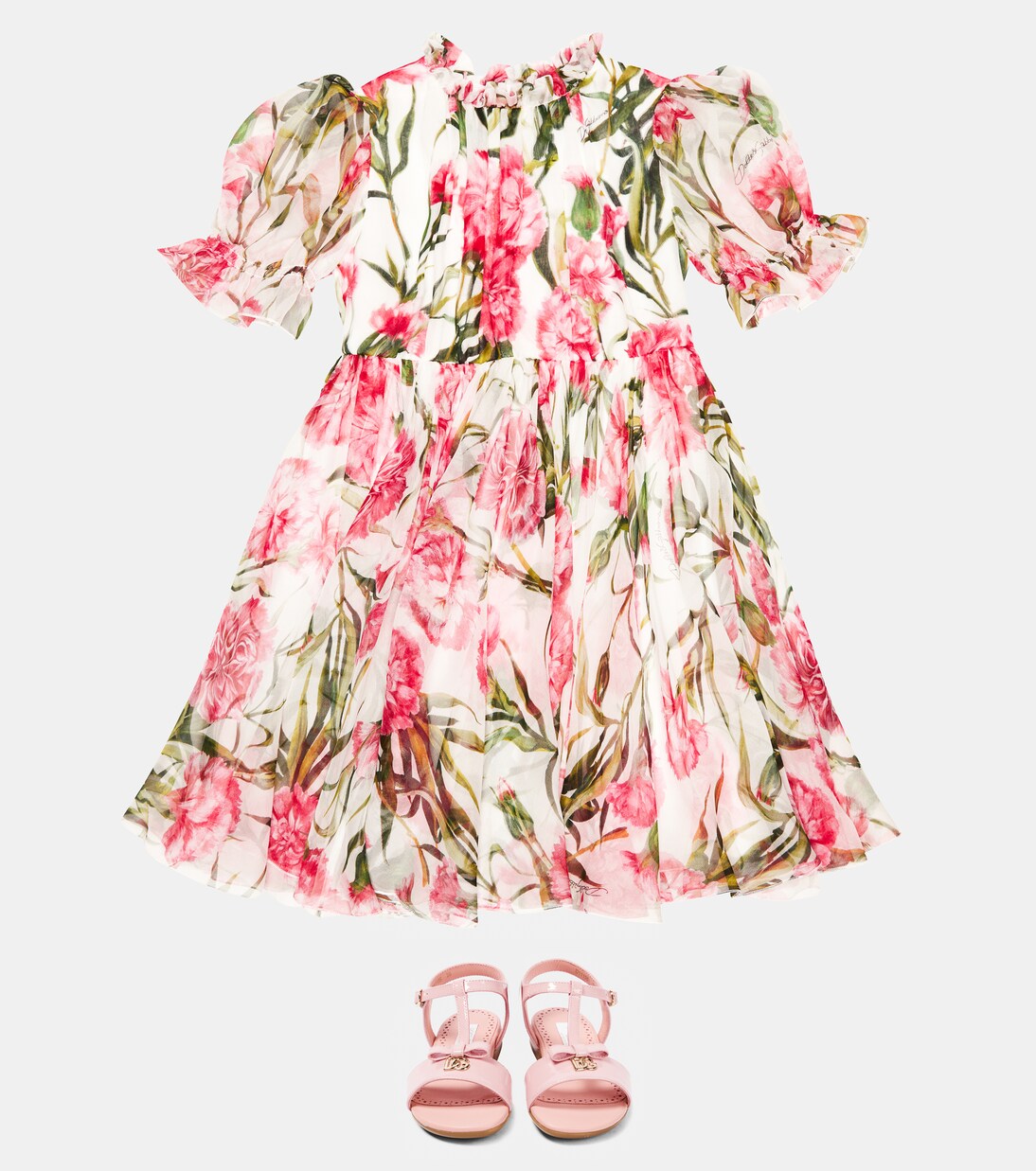 Floral silk dress | Dolce&Gabbana Kids