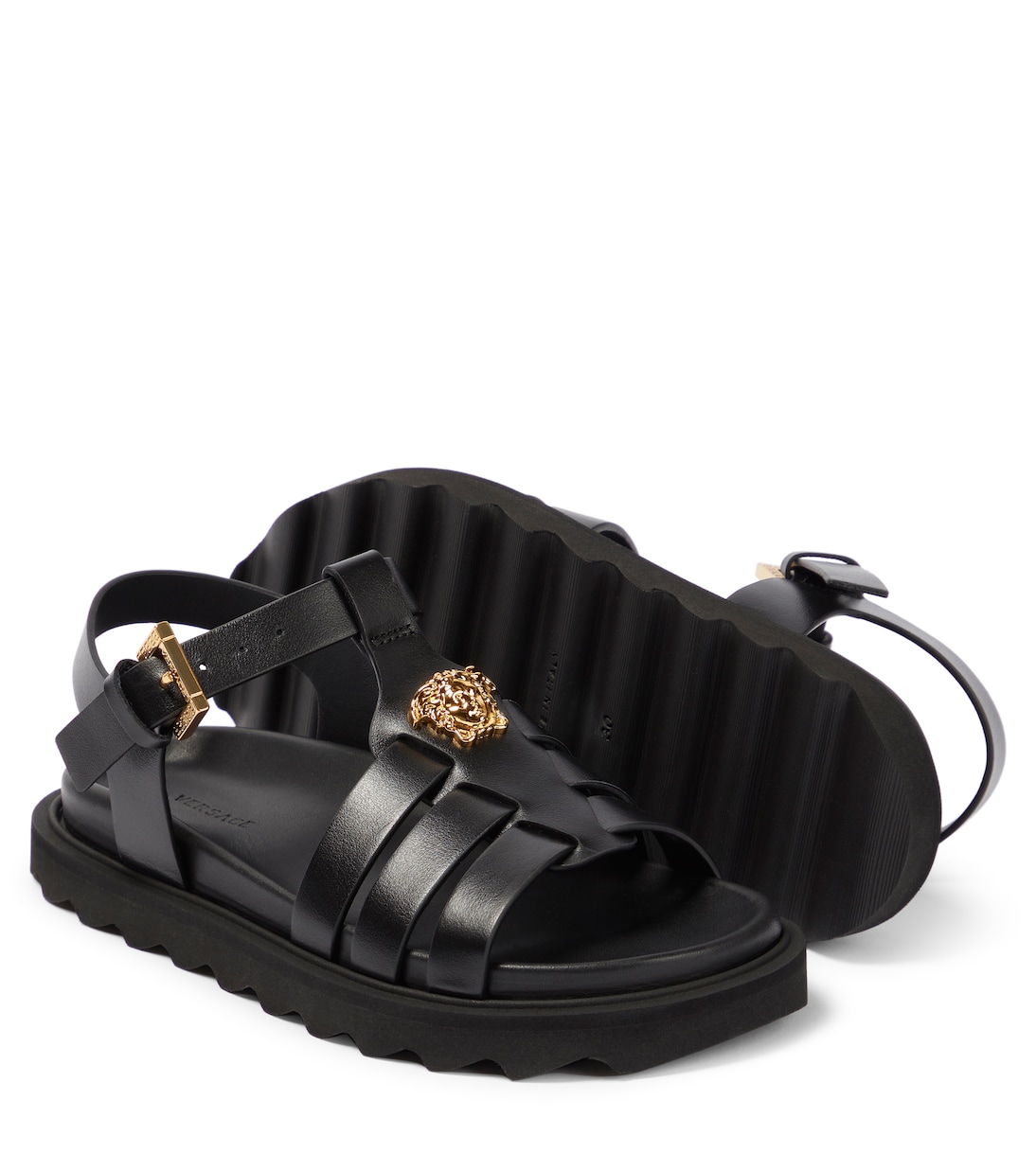 Sandalias La Medusa de piel | Versace Kids