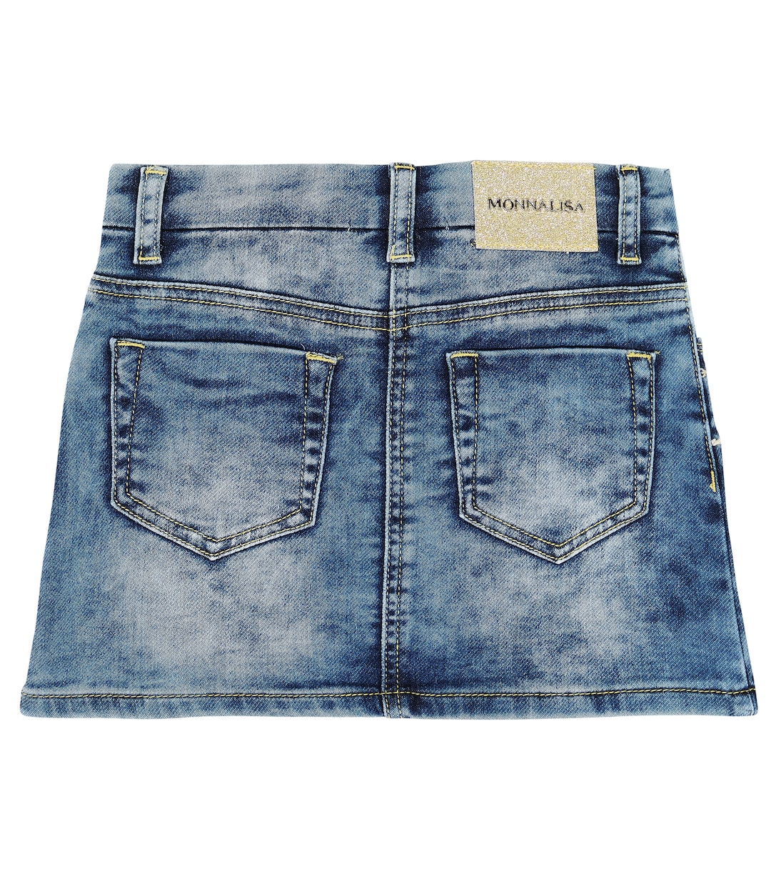 Minigonna di jeans con ricamo | Monnalisa