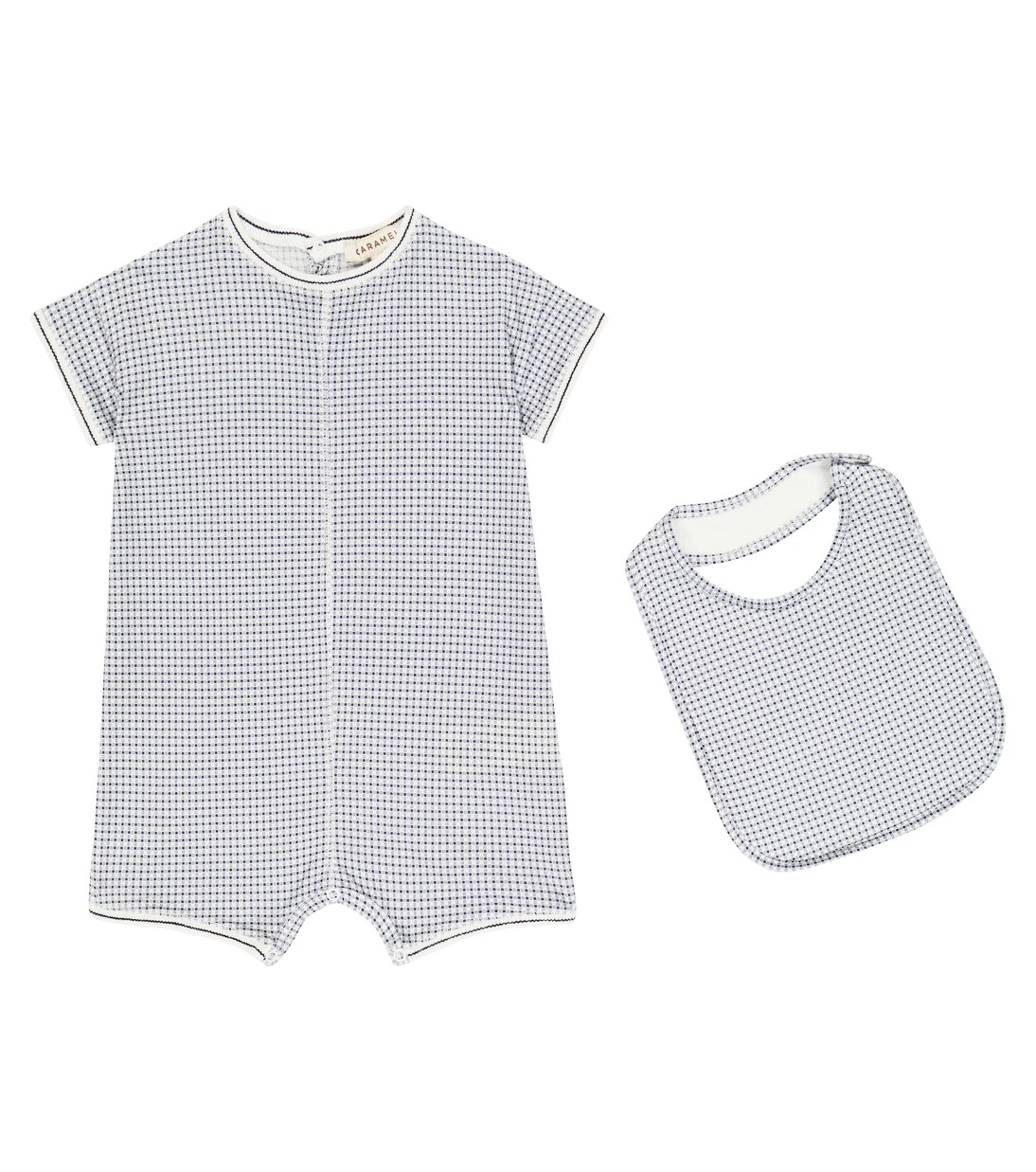 Baby - Body e bavaglino Petersham in cotone | Caramel