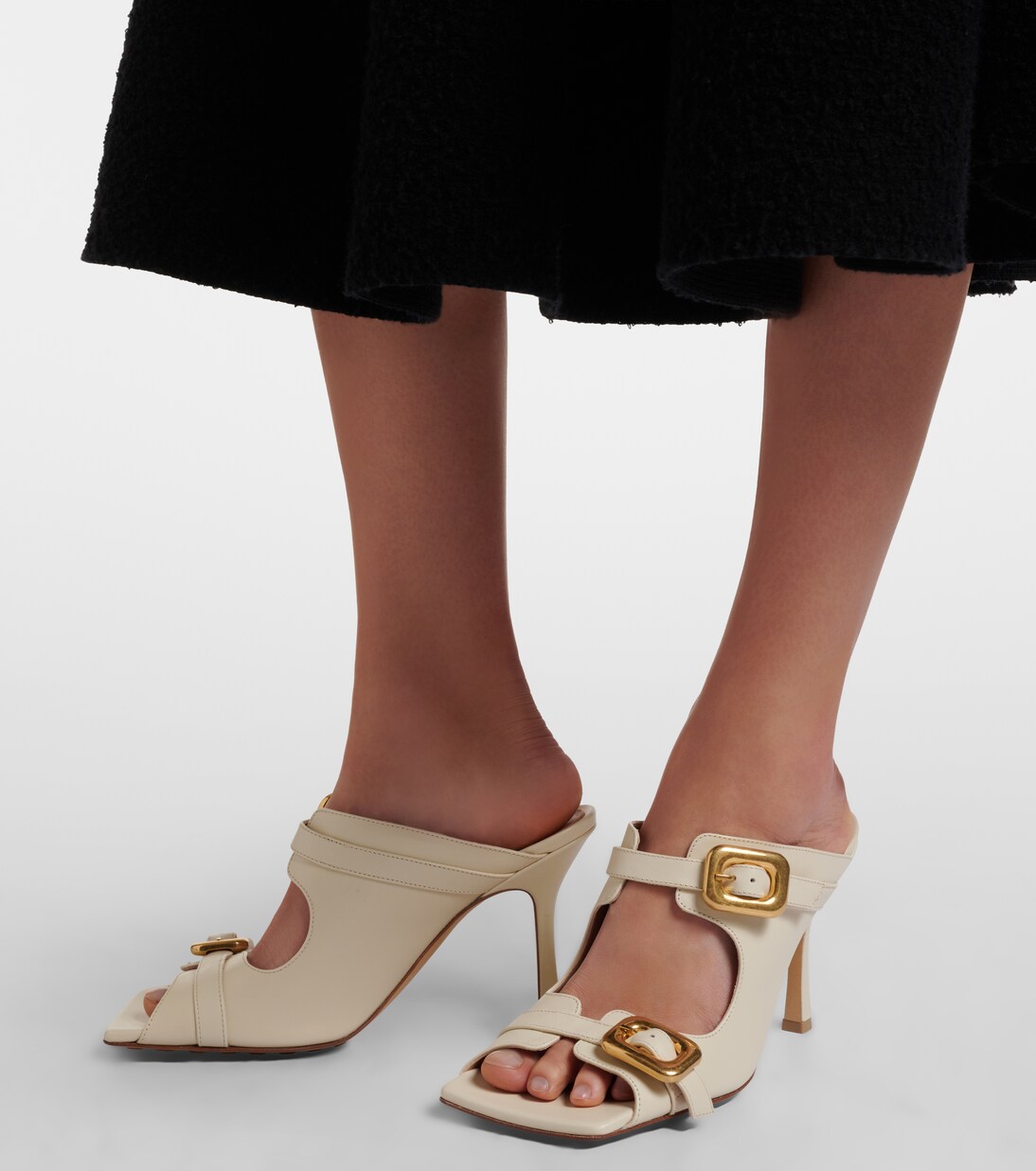 Sandalen Stretch Buckle aus Leder | Bottega Veneta