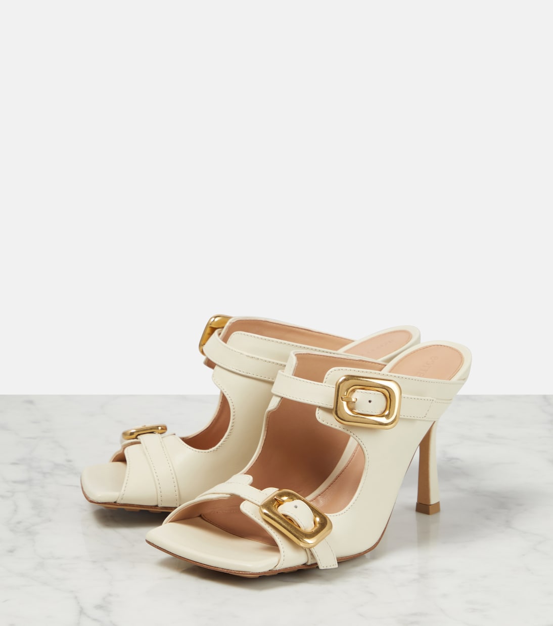 Sandalen Stretch Buckle aus Leder | Bottega Veneta