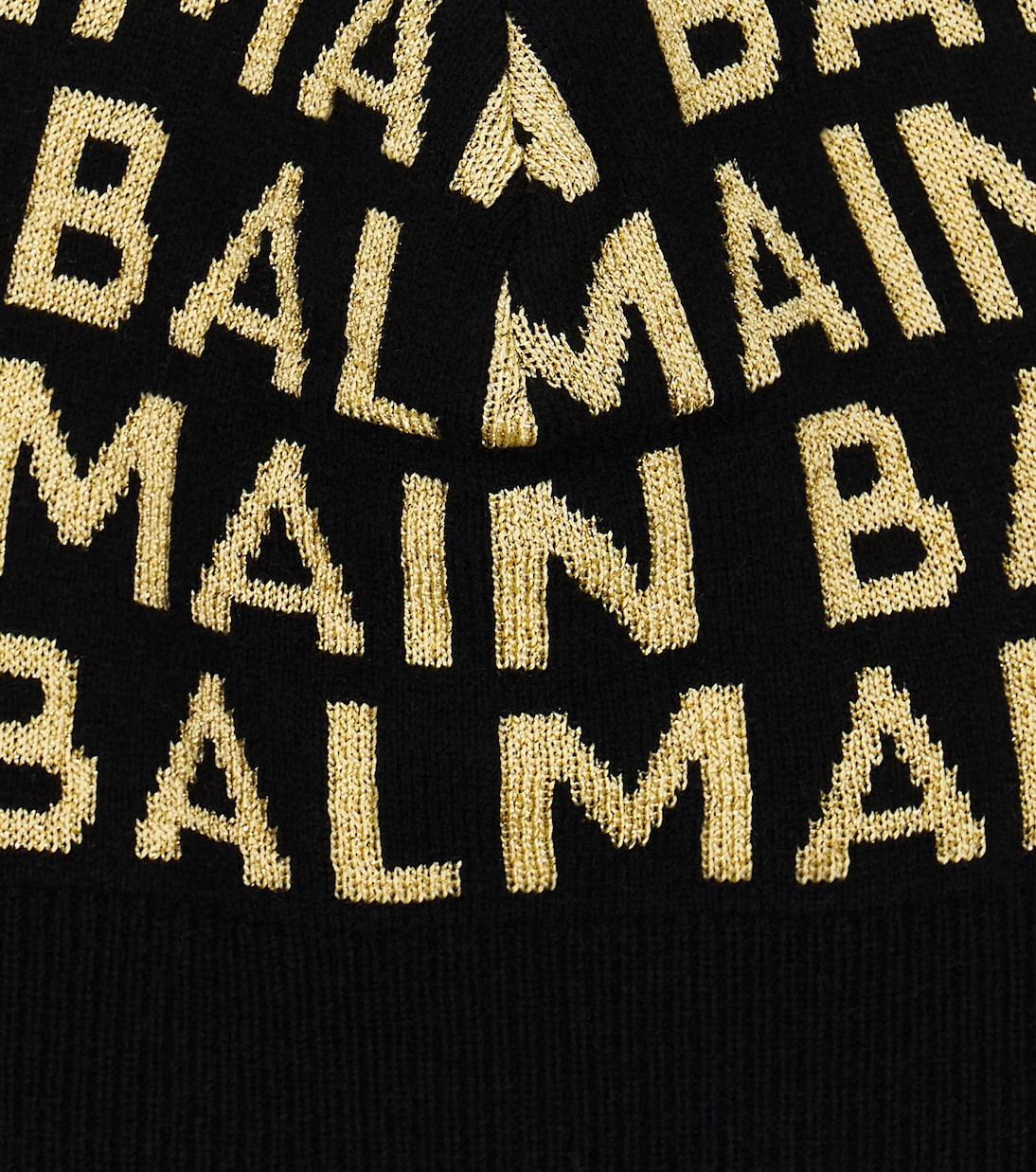 Logo wool-blend beanie | Balmain Kids