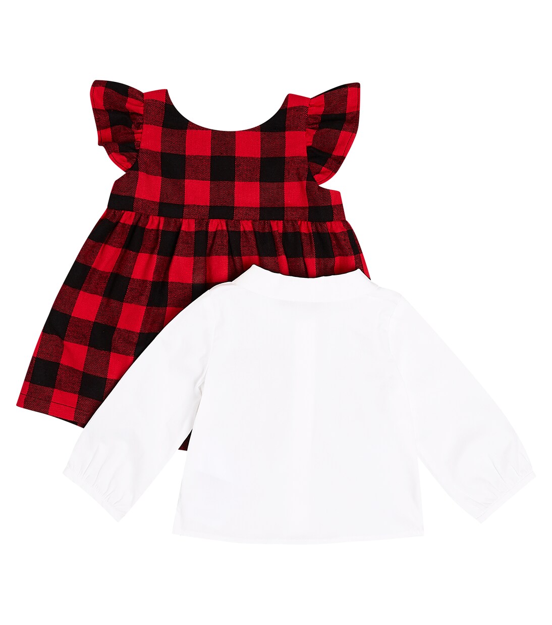Baby Teddy Bear cotton top and dress set | Moschino Kids
