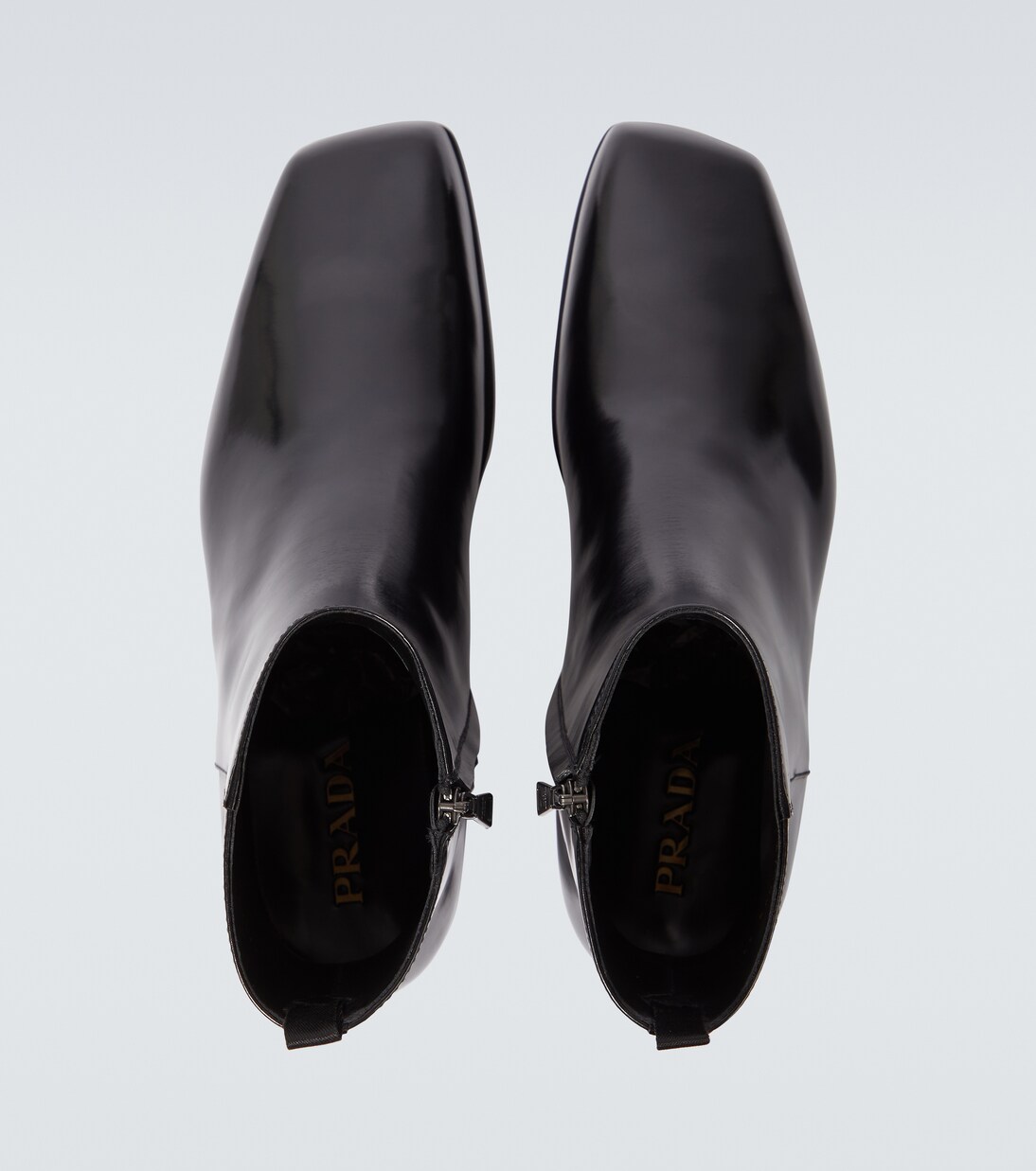 بوت للكاحل من الجلد | Prada
