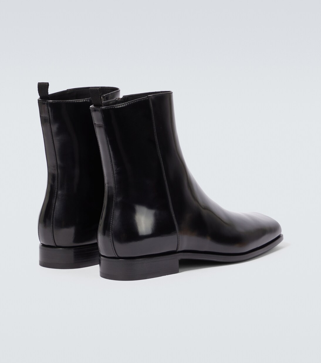 بوت للكاحل من الجلد | Prada