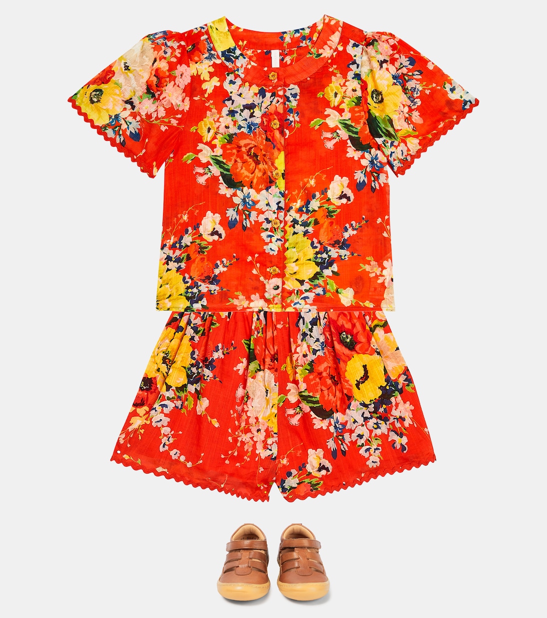 Alight floral cotton top | Zimmermann Kids