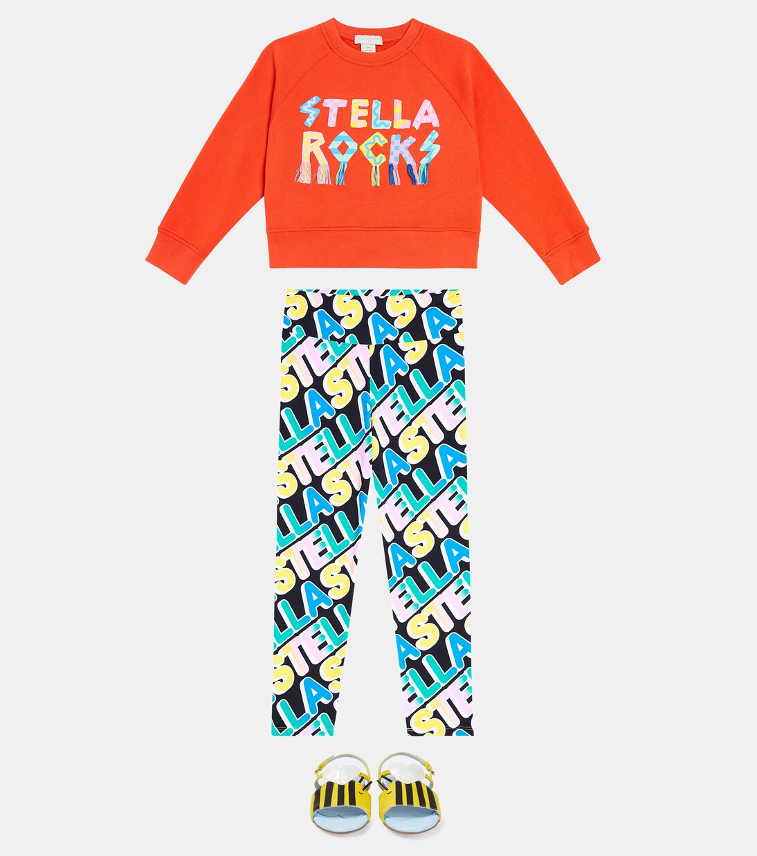 Printed cotton jersey sweatshirt | Stella McCartney Kids
